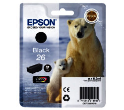 EPSON Polar Bear T2601 Black Ink Cartridge